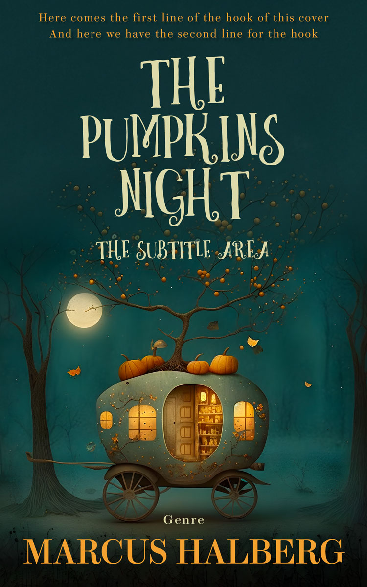 2D view of Gable Green #26875 - Premade Surreal Book Cover