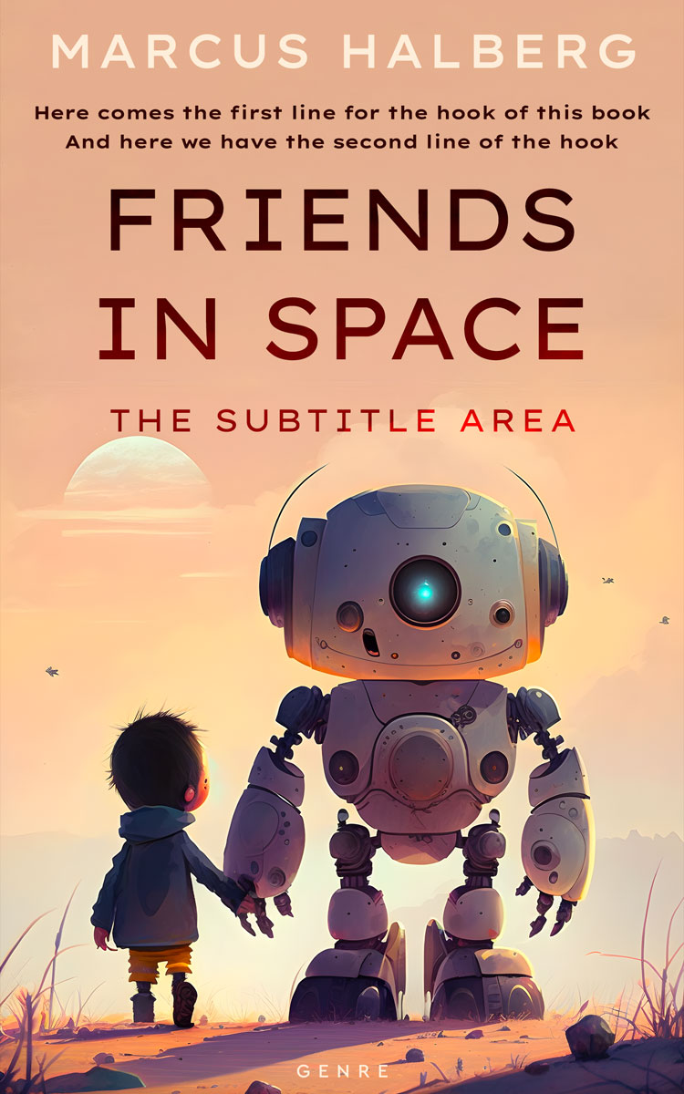 2D view of Gold Sand #26911 - Premade Science Fiction Book Cover