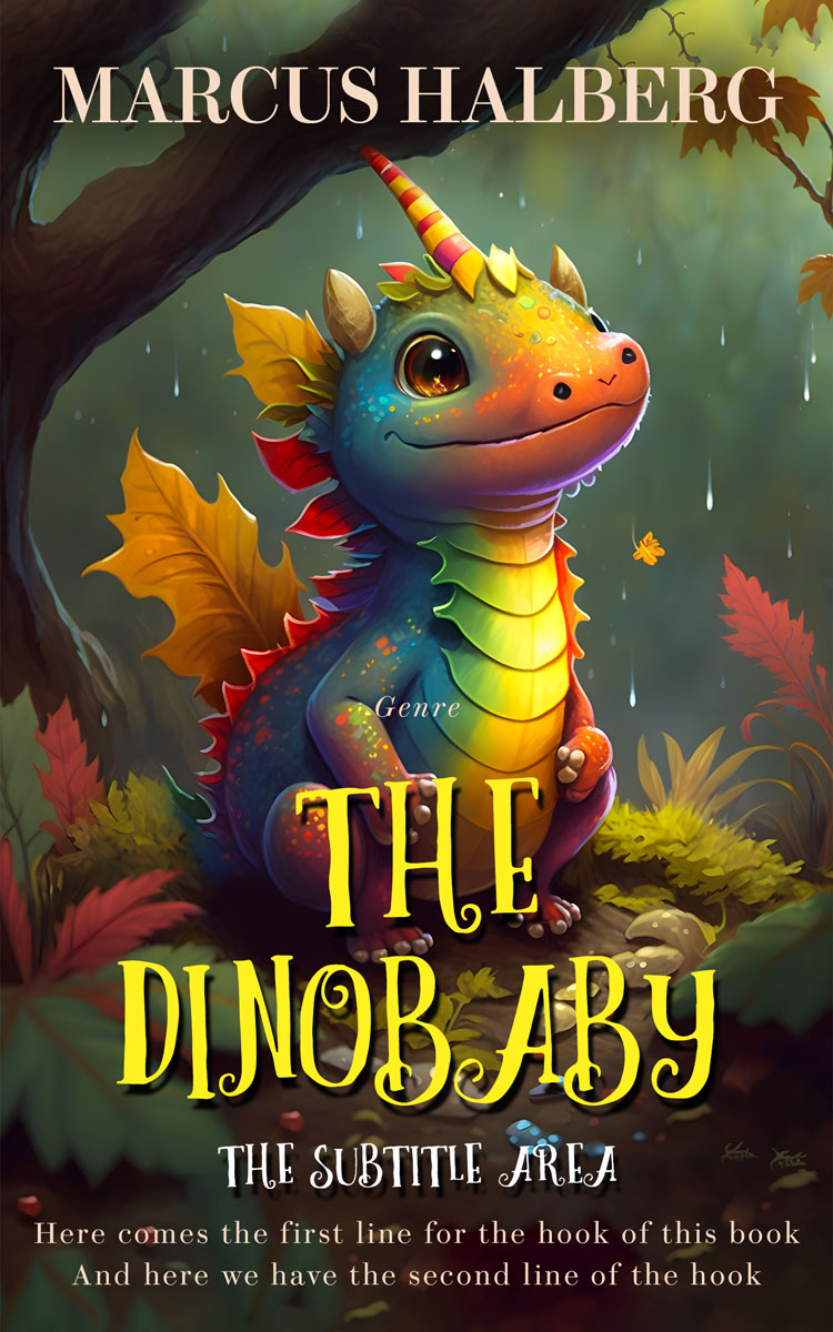 2D view of Armadillo #26924 - Premade Fantasy Book Cover