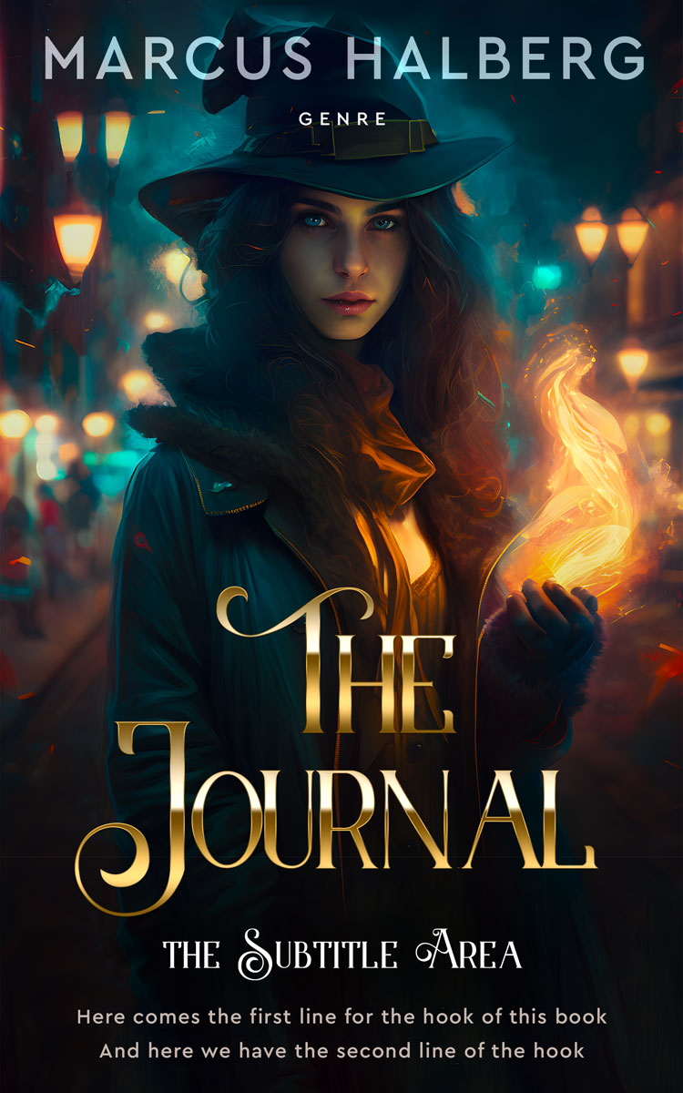 2D view of Shark #26955 - Premade Fantasy Book Cover