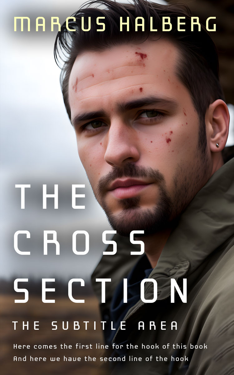 2D view of Premade Mystery & Thriller & Suspense Book Cover - Cocoa Brown