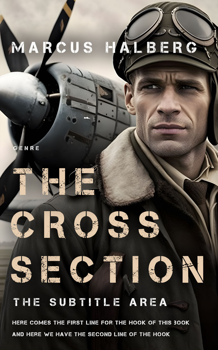 2D view of Soft Amber #27007 - Premade Historical Book Cover