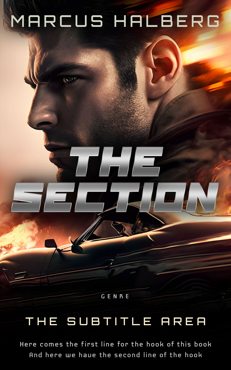 2D view of Tan #27028 - Premade Mystery & Thriller & Suspense Book Cover