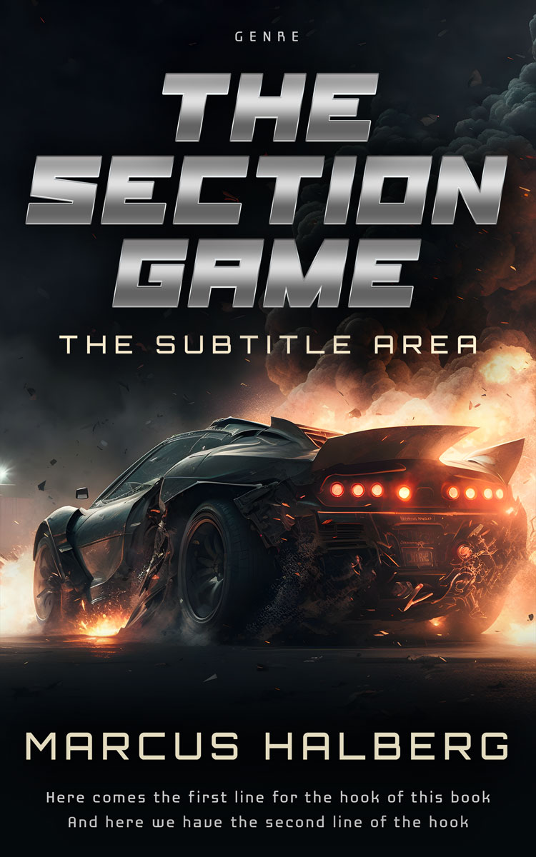 2D view of Rodeo Dust #27033 - Premade Science Fiction Book Cover