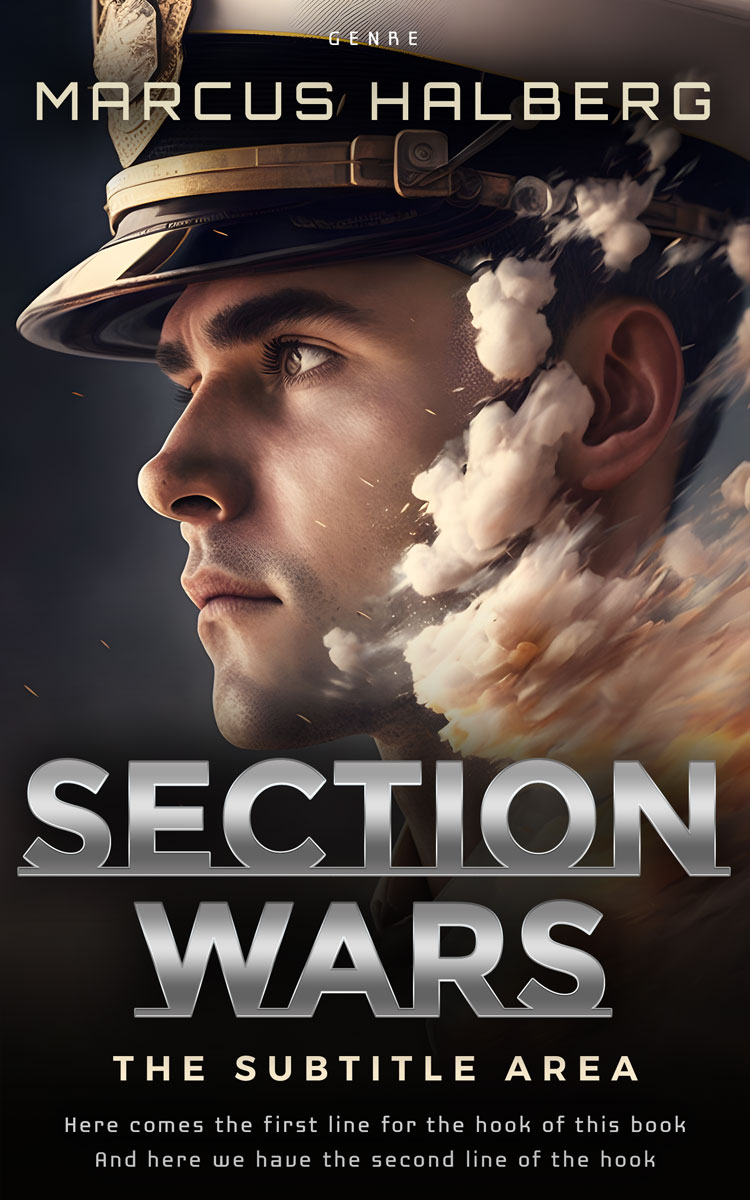 2D view of Thunder #27047 - Premade Historical Book Cover