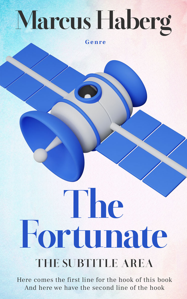 2D view of Indigo #27093 - Premade Science Fiction Book Cover