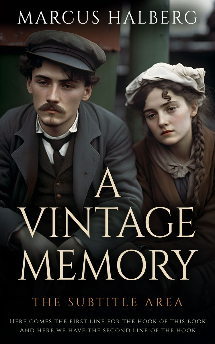 2D view of Cod Gray #27130 - Premade Romance Book Cover