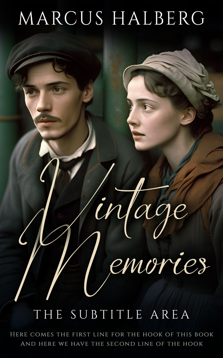 2D view of Premade Romance Book Cover - Rangoon Green