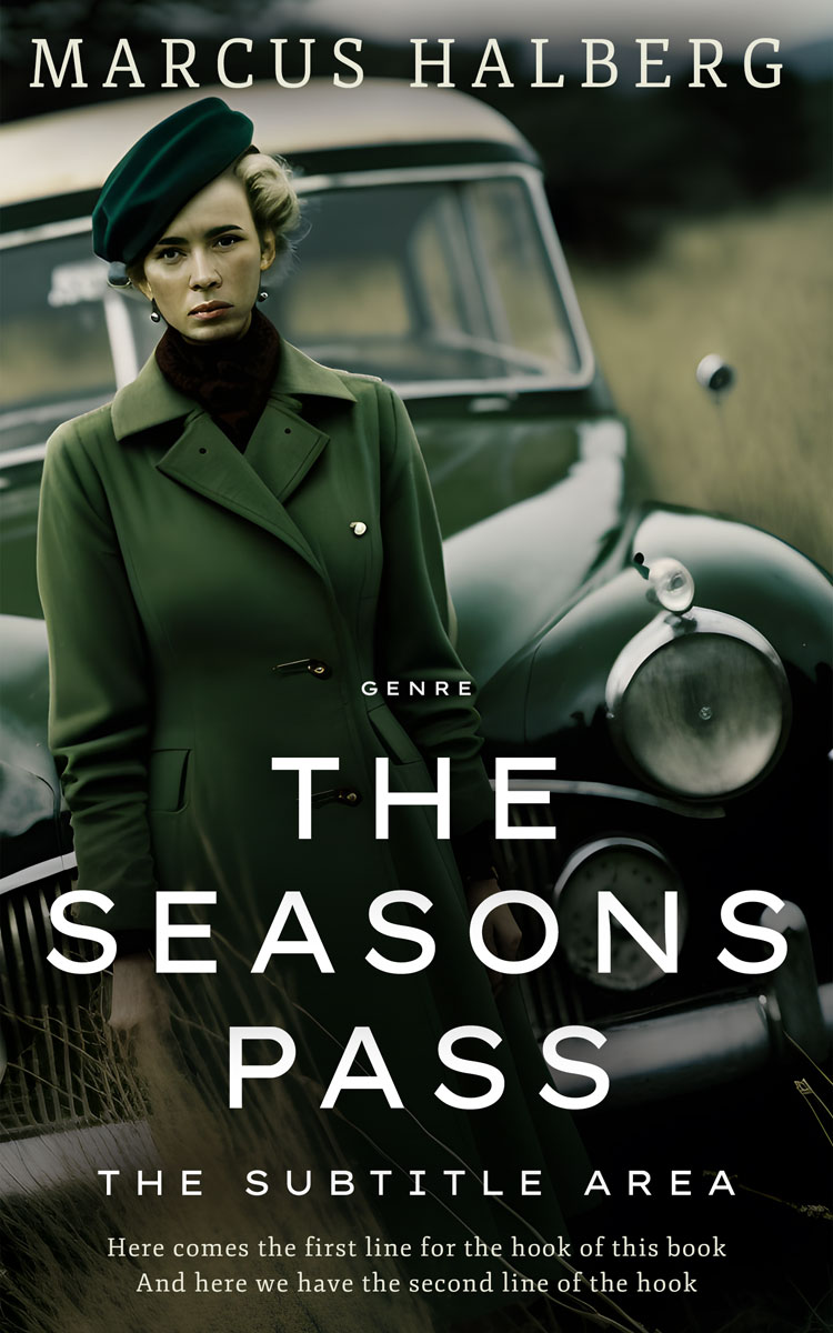 2D view of Premade Historical Book Cover - Log Cabin