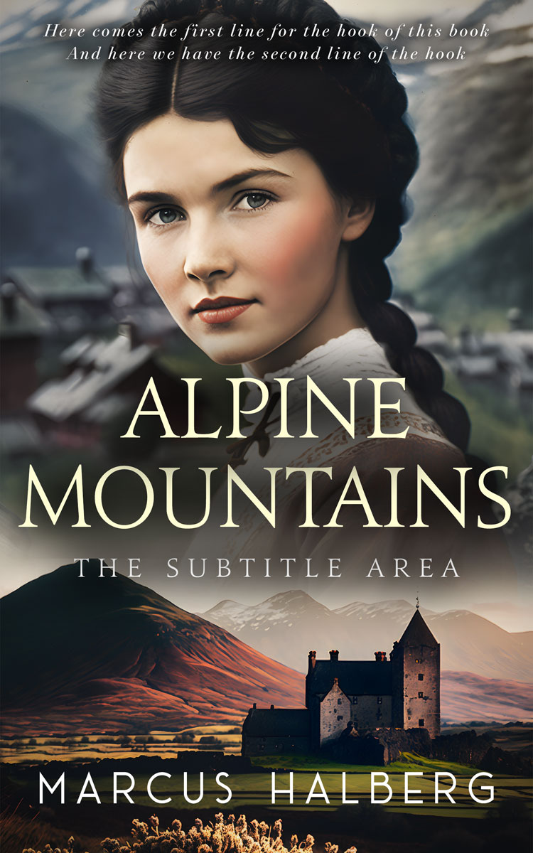 2D view of Tuatara #27187 - Premade Romance Book Cover