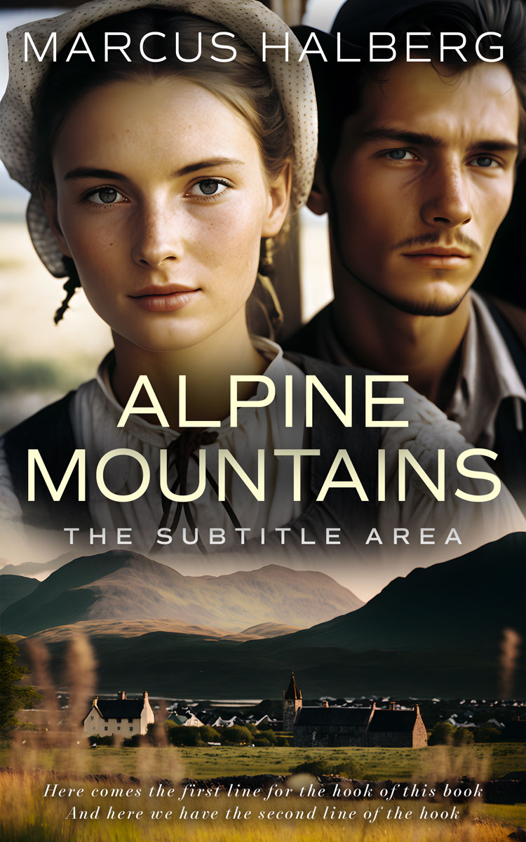 2D view of Zeus #27188 - Premade Romance Book Cover