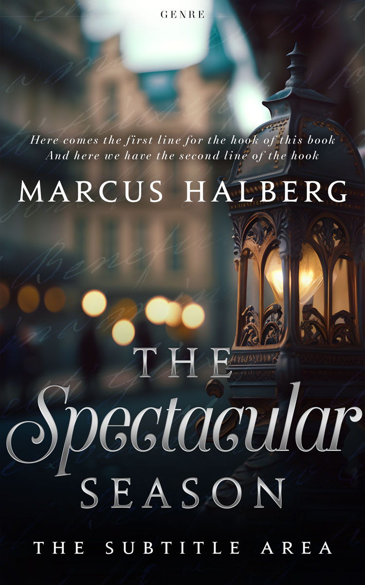 2D view of Premade Romance Book Cover - Shark