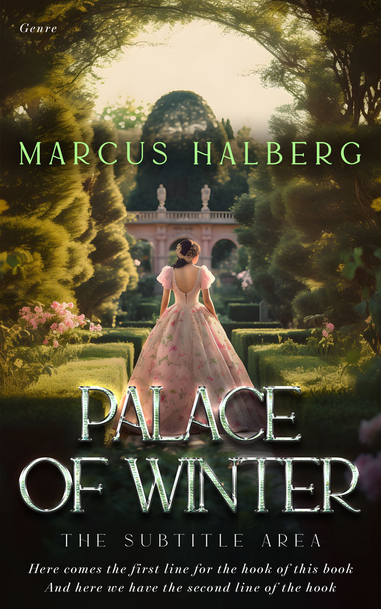 2D view of Zeus #27218 - Premade Romance Book Cover