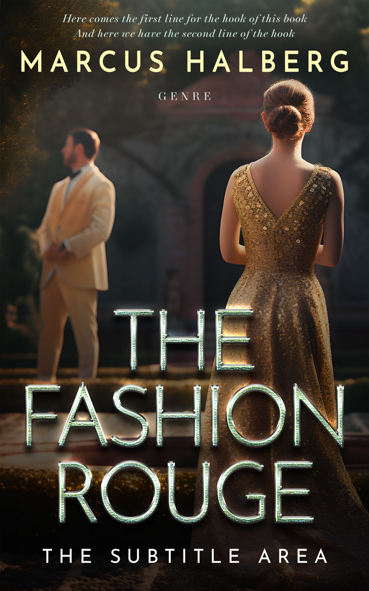 2D view of Zeus #27227 - Premade Romance Book Cover