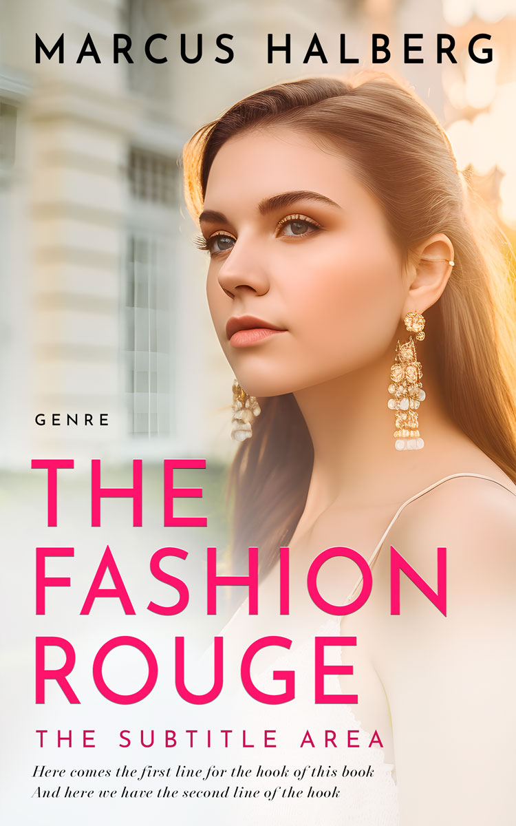 2D view of Premade Romance Book Cover - Pearl Bush