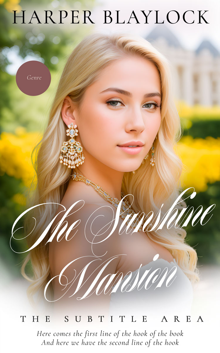 2D view of Premade Royal Romance Book Cover - Indian Khaki