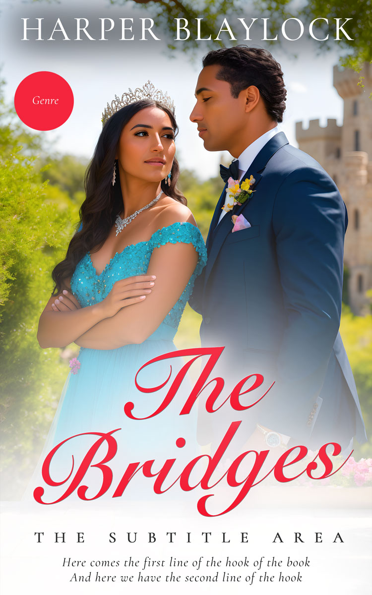 2D view of Premade Romance Book Cover - Cloud