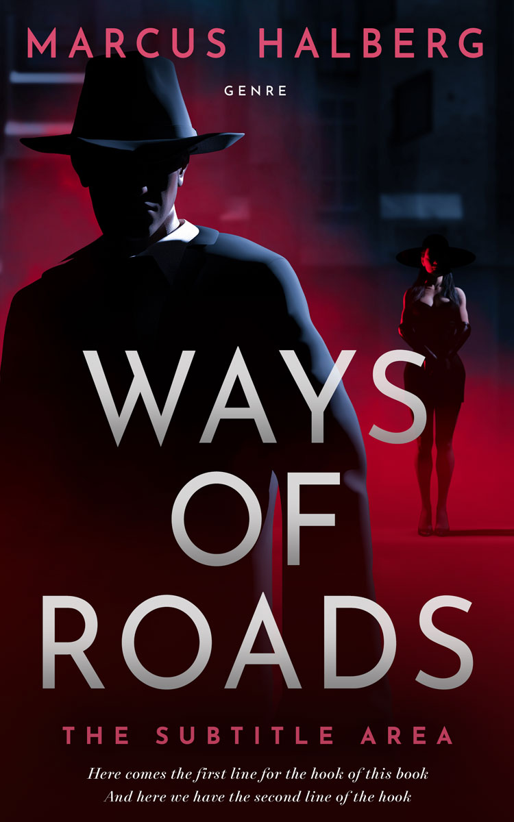 2D view of Premade Mystery & Thriller & Suspense Book Cover - Coffee Bean