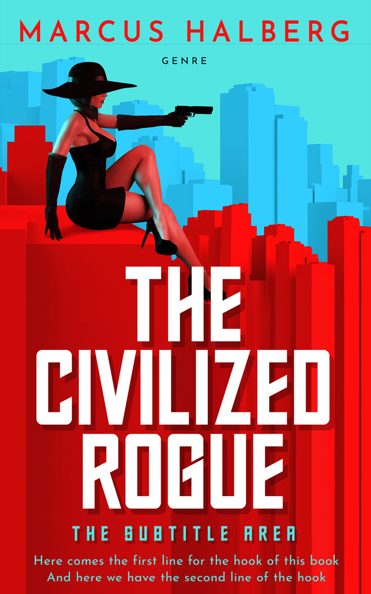 2D view of Milano Red #27262 - Premade Mystery & Thriller & Suspense Book Cover