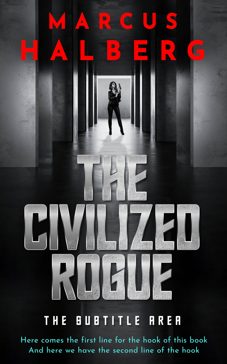 2D view of Premade Mystery & Thriller & Suspense Book Cover - Thatch