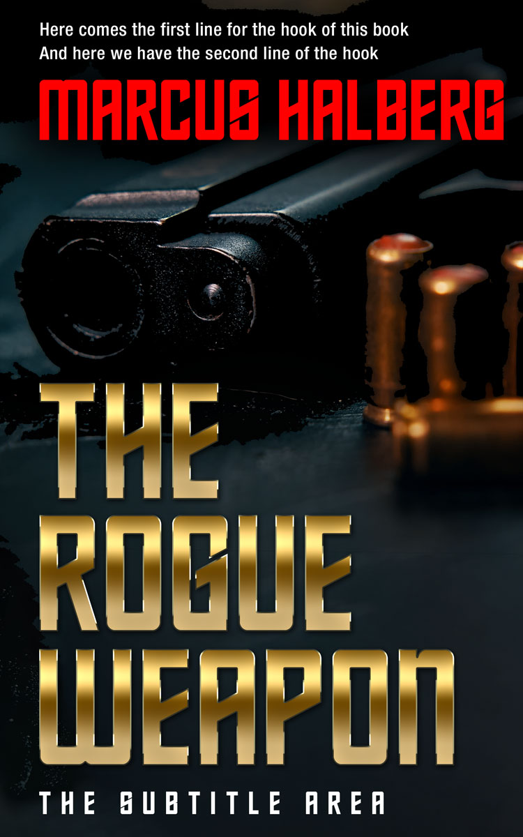 2D view of Premade Mystery & Thriller & Suspense Book Cover - Raw Sienna