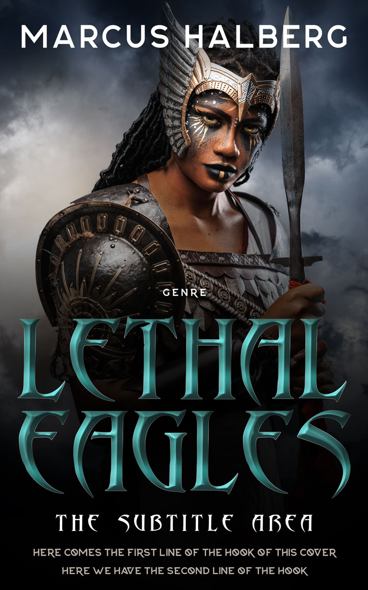 2D view of Shark #27309 - Premade Historical Book Cover