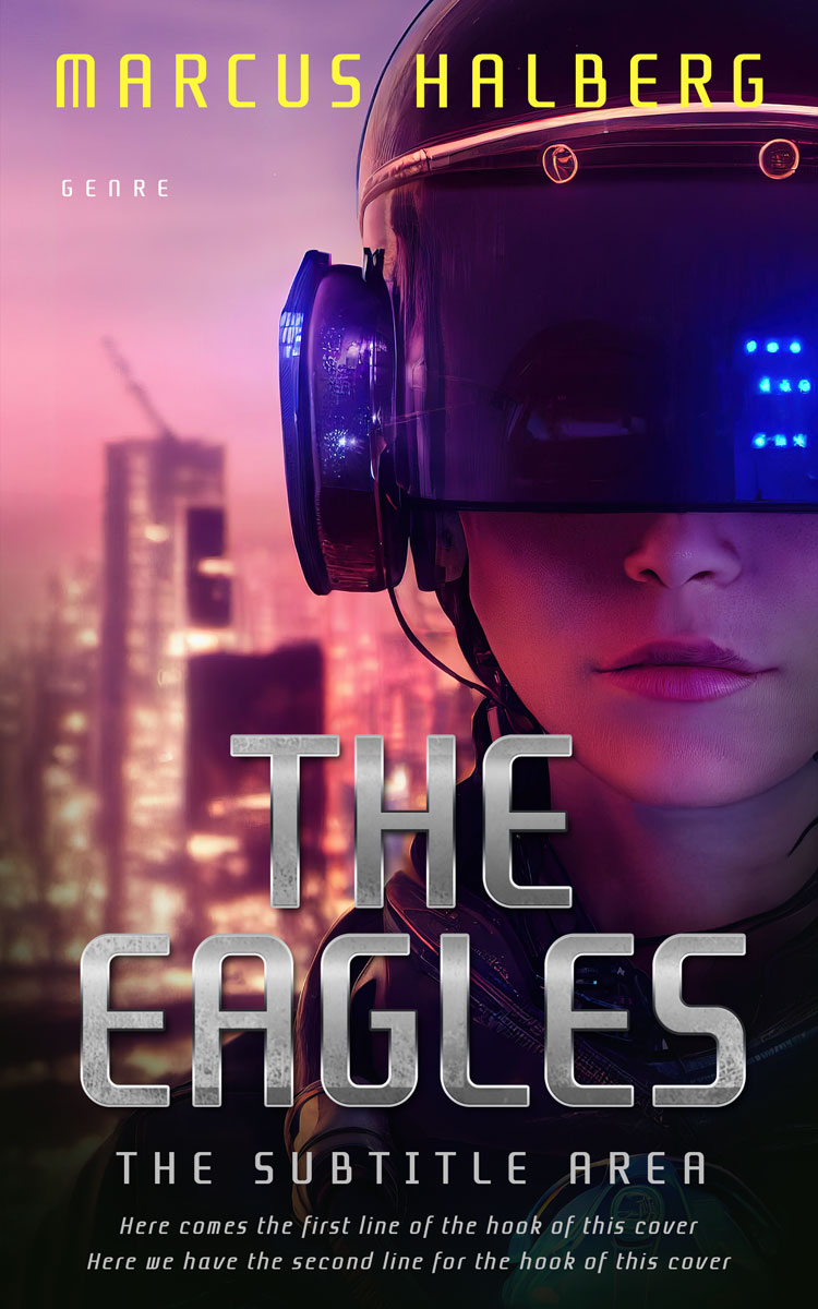 2D view of Premade Science Fiction Book Cover - Can Can