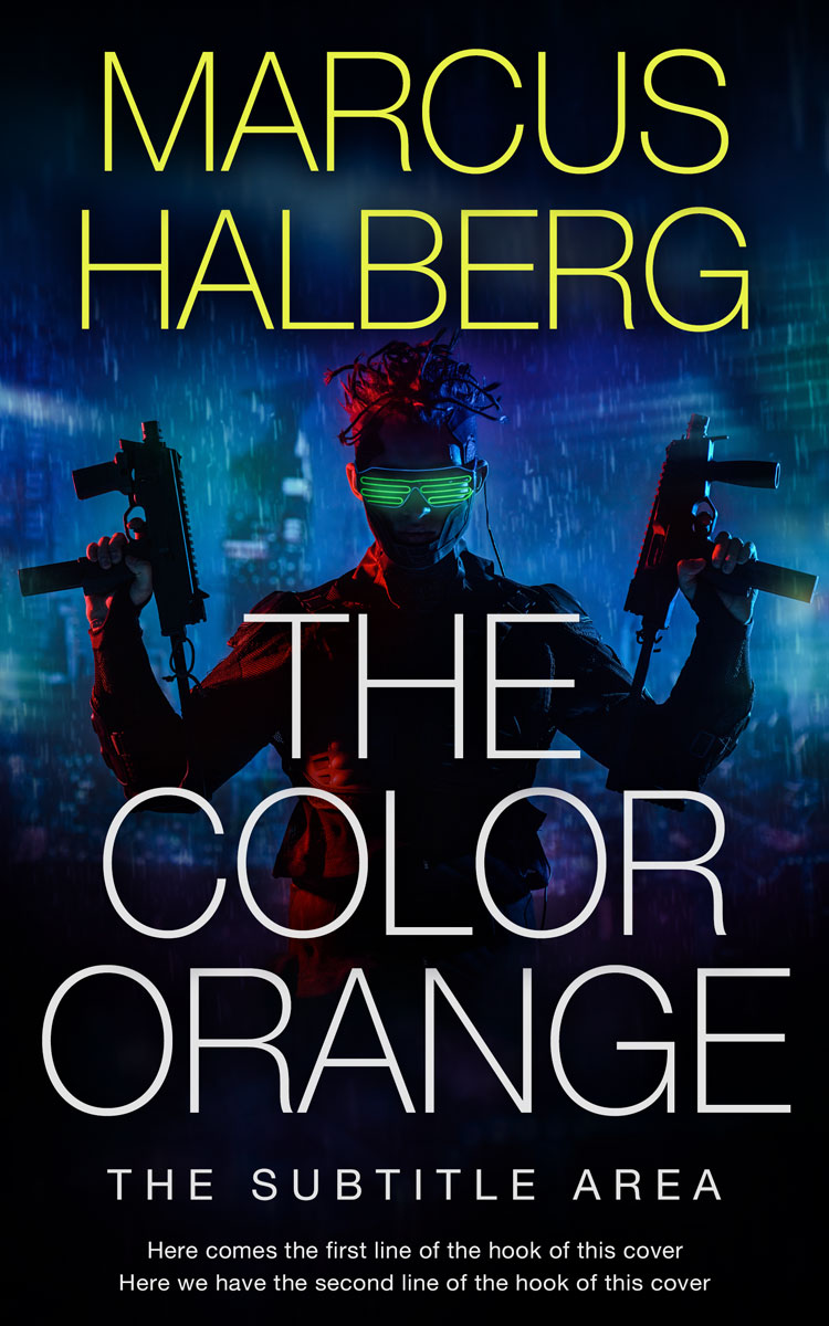 2D view of Ebony #27385 - Premade Science Fiction Book Cover