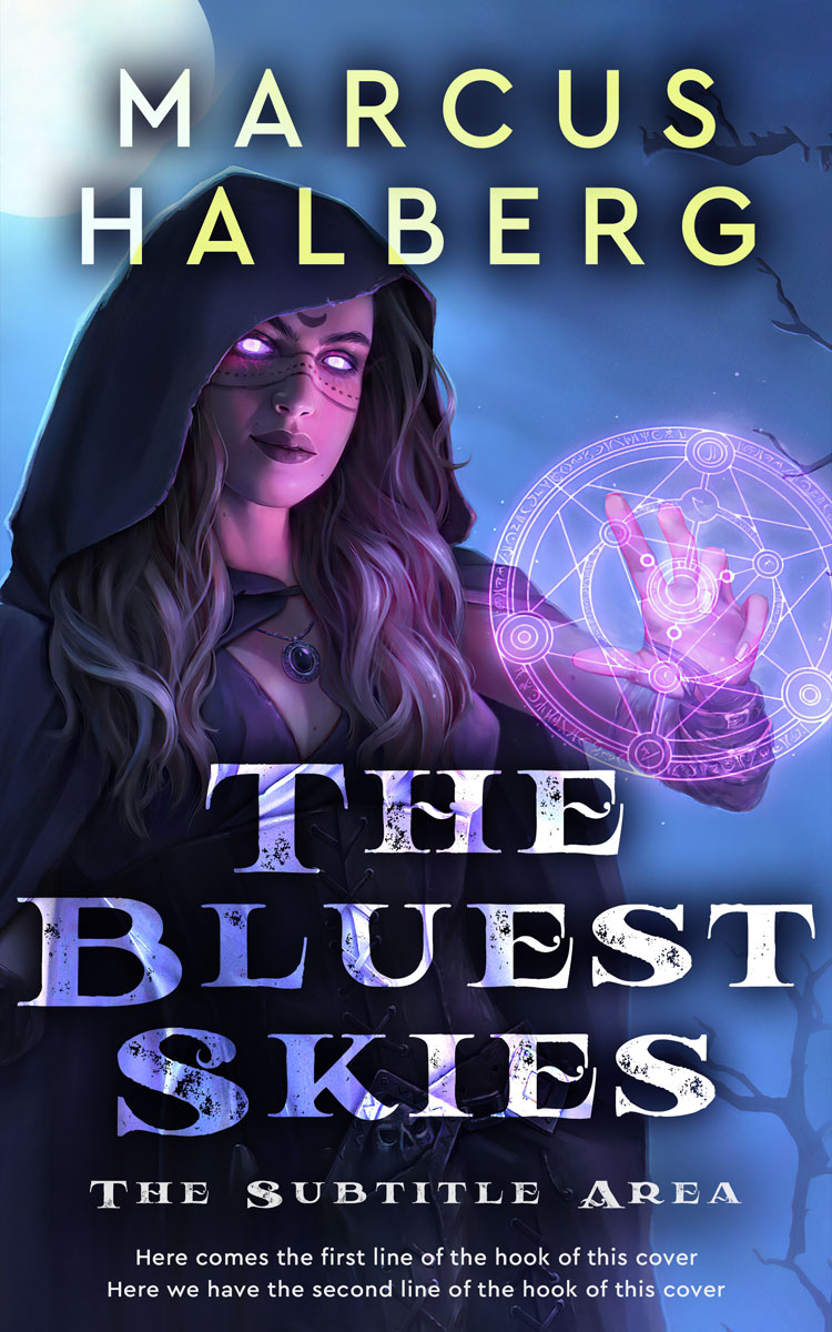 2D view of Premade Fantasy Book Cover - Mirage