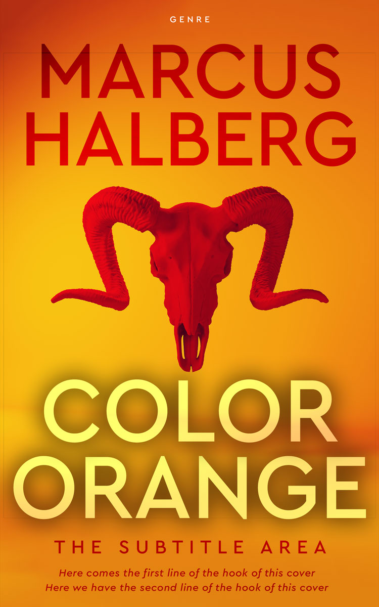 2D view of Premade Horror Book Cover - Golden Bell