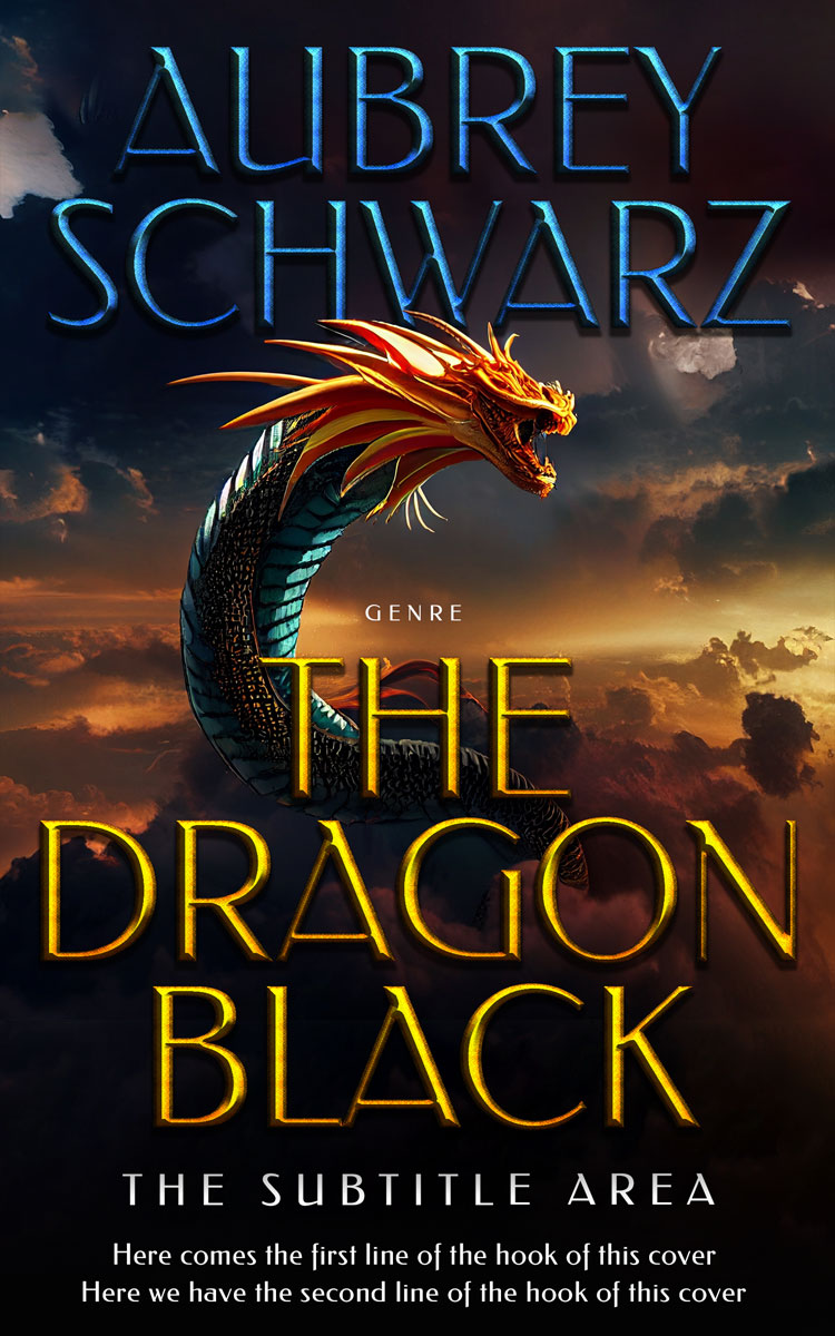 2D view of Premade Fantasy Book Cover - Thunder