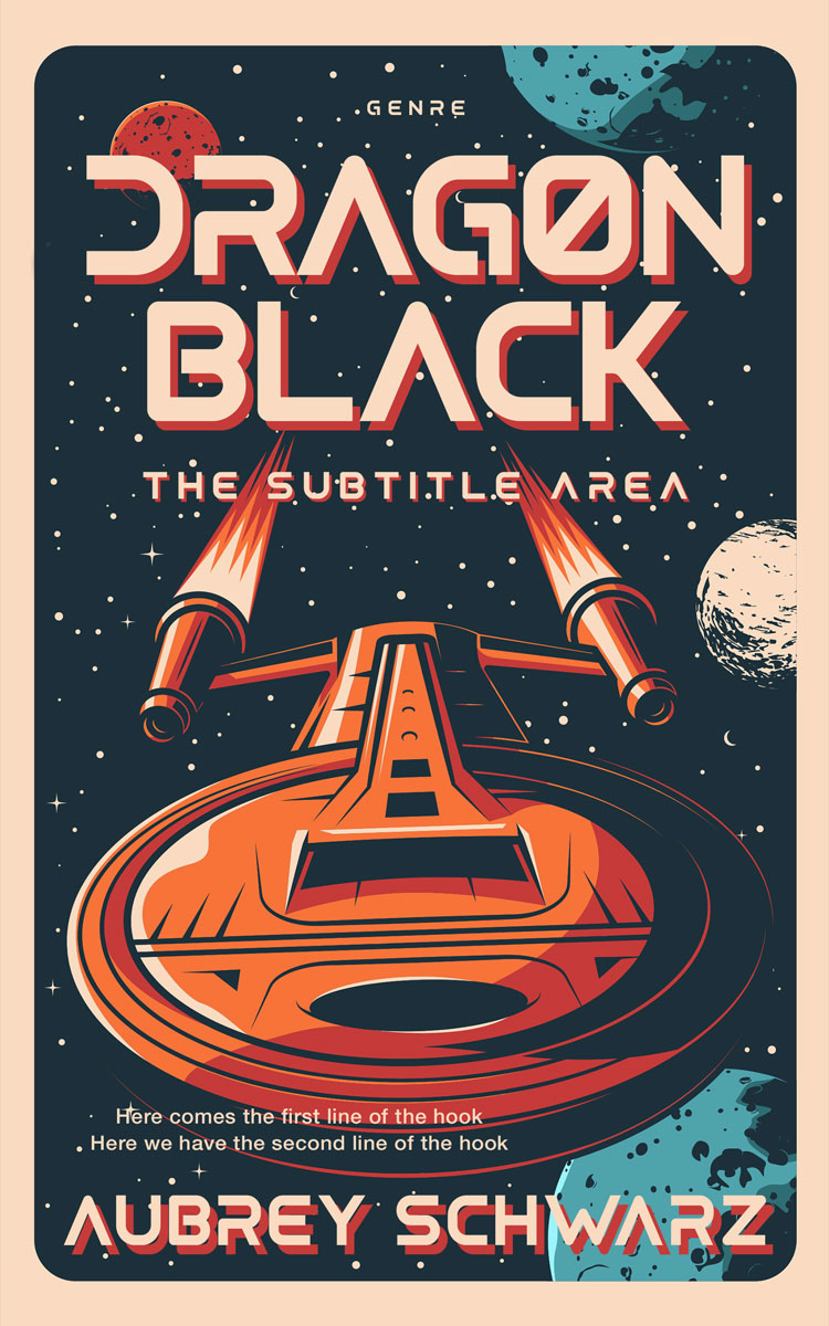 2D view of Ebony Clay #27451 - Premade Science Fiction Book Cover