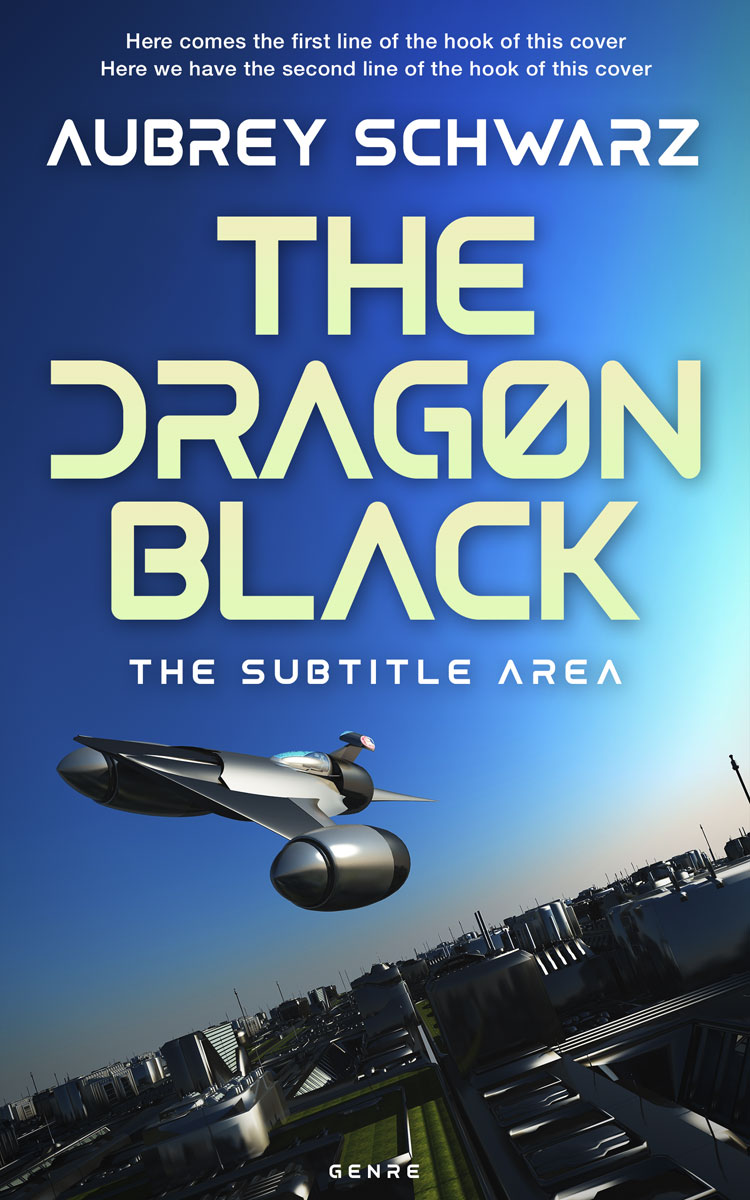 2D view of Premade Science Fiction Book Cover - Chambray