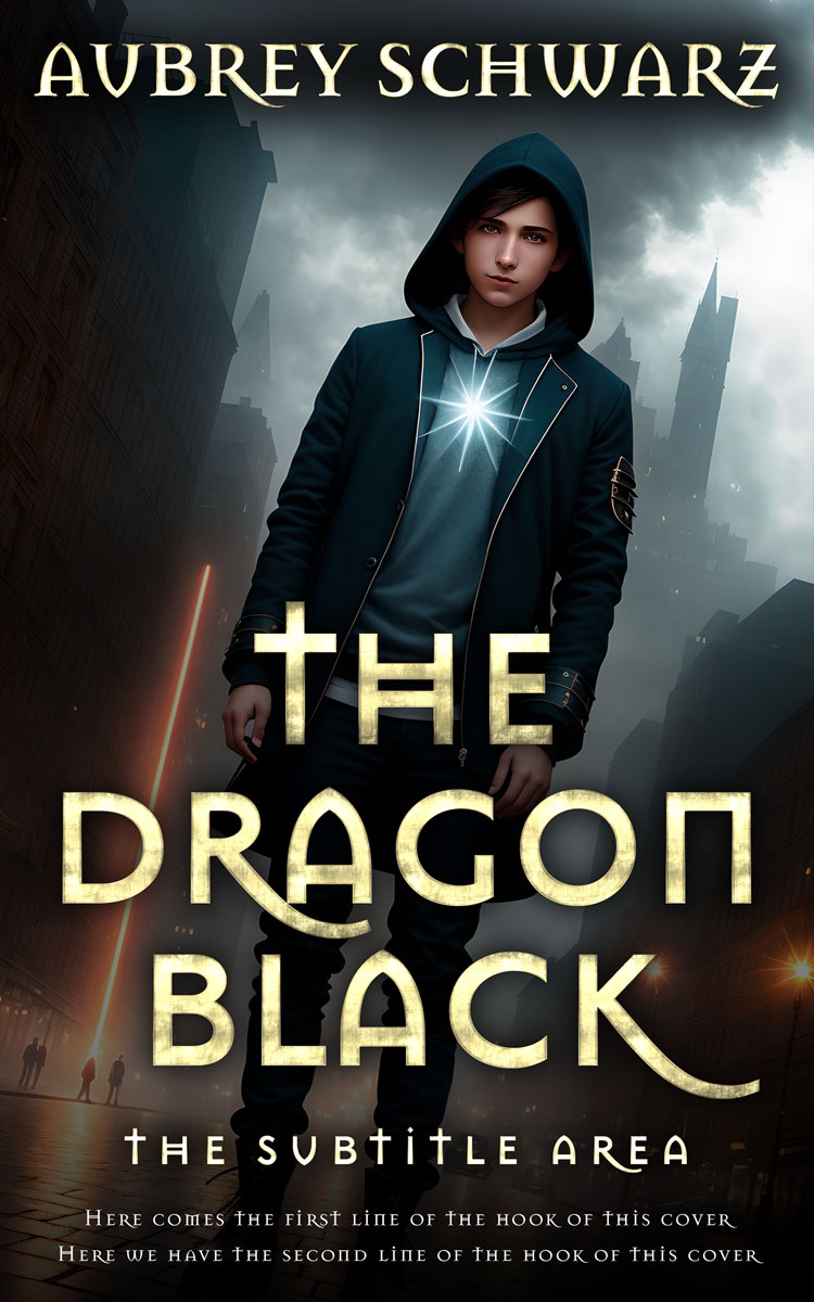 2D view of Shark #27467 - Premade Science Fiction Book Cover