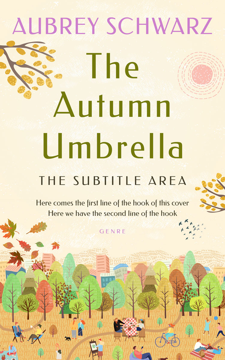 2D view of Linen #27637 - Premade Literary Fiction Book Cover