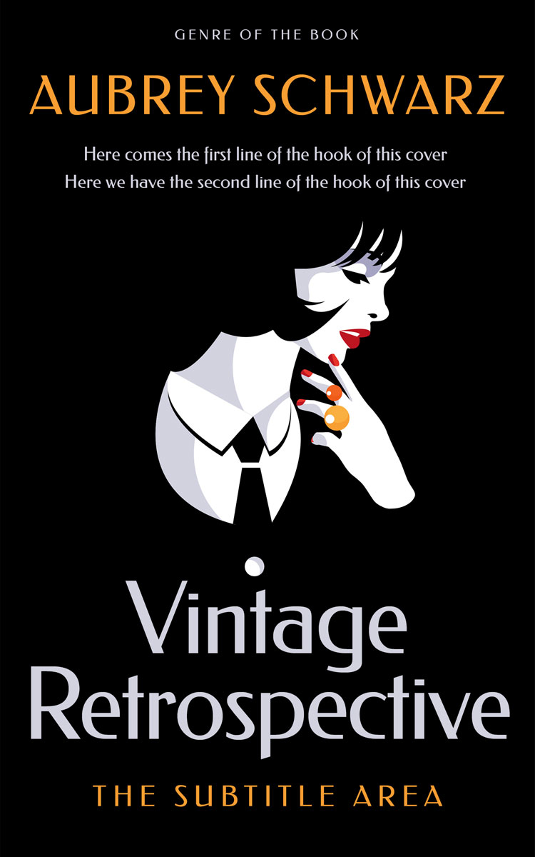 2D view of Black #27651 - Premade Chick Lit Book Cover