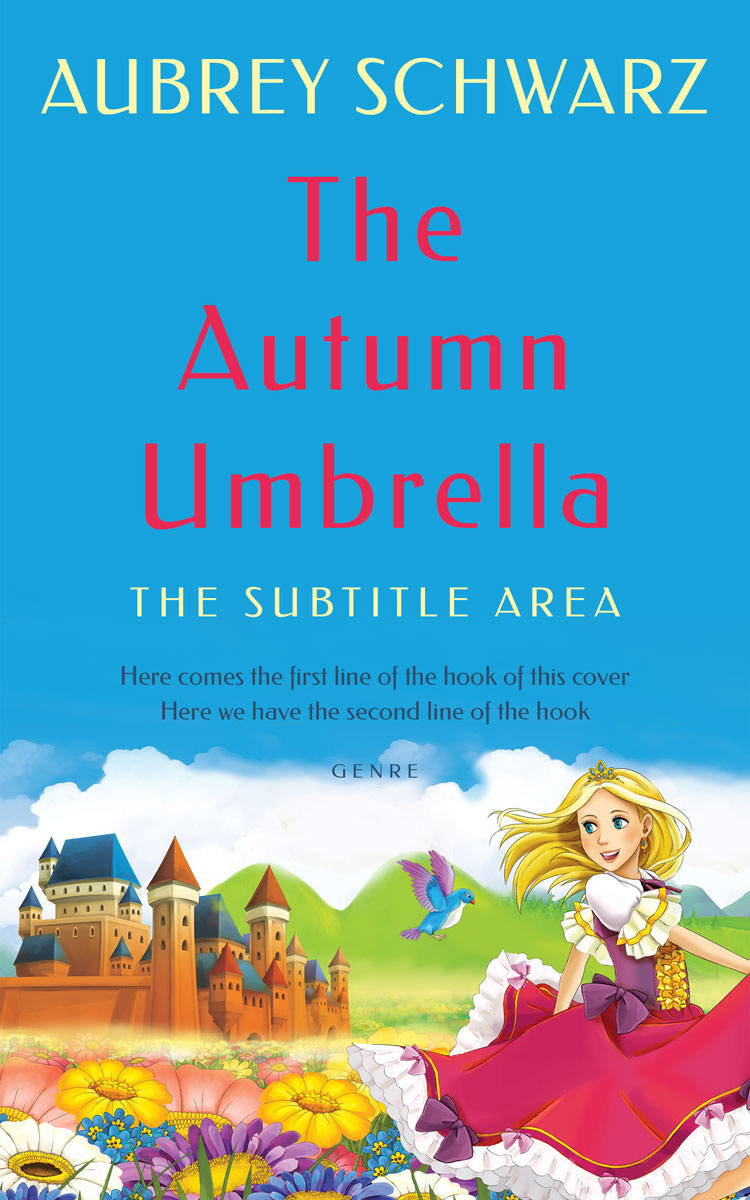 2D view of Premade Fantasy Book Cover - Curious Blue