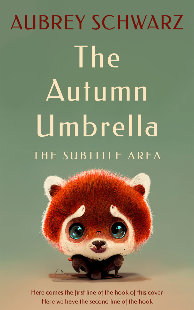 2D view of Premade Science Fiction Book Cover - Camouflage Green