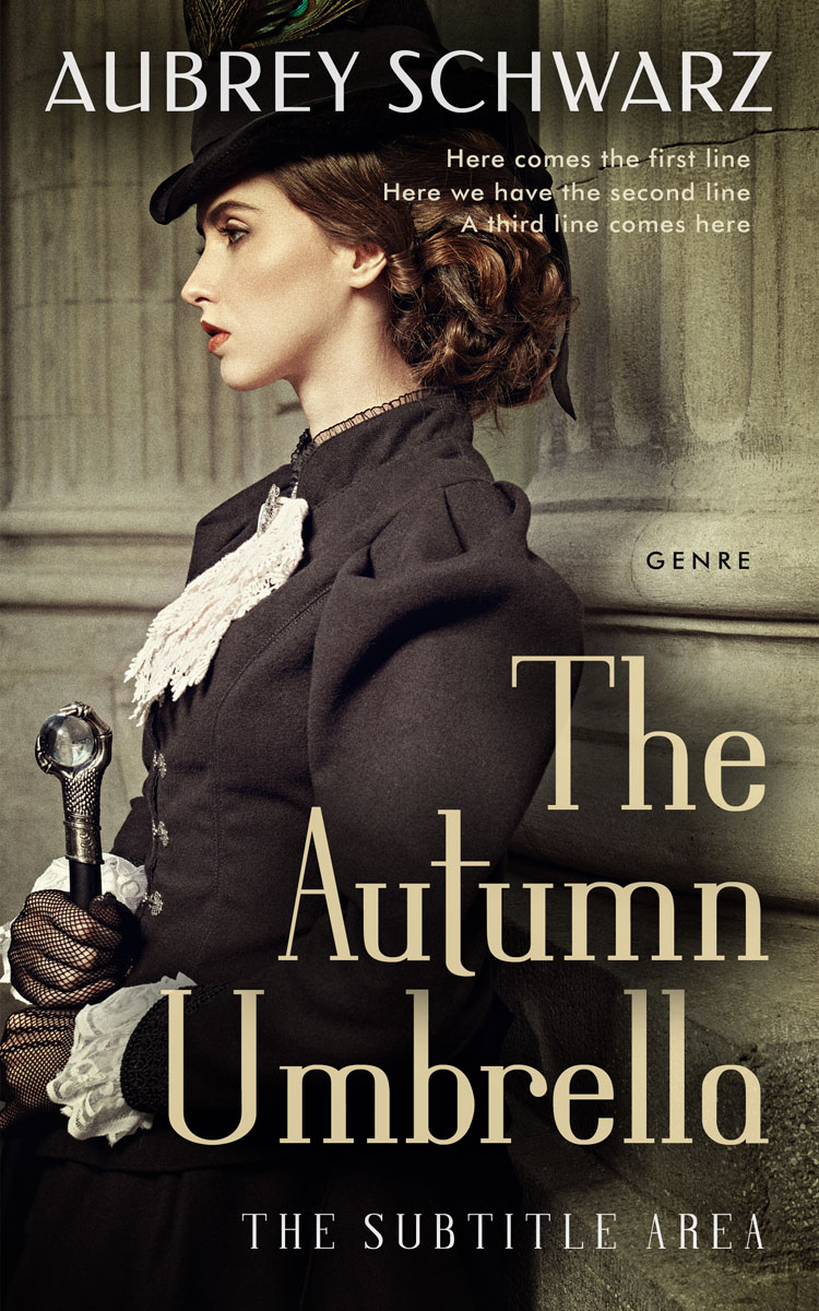 2D view of Premade Historical Book Cover - Cocoa Brown