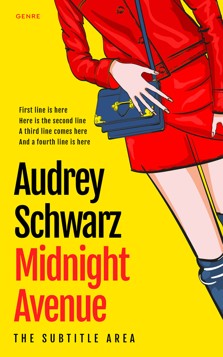 2D view of Red #27692 - Premade Abstract Book Cover