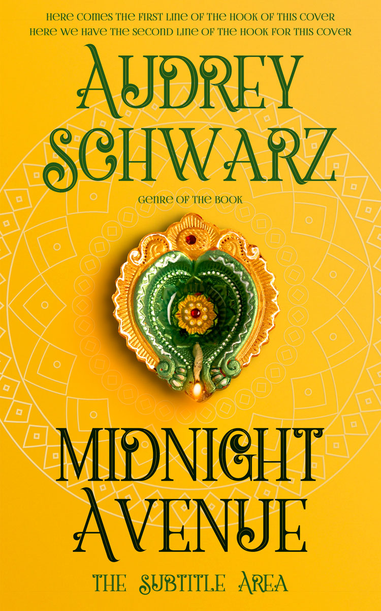 2D view of Lightning Yellow #27707 - Premade Religion & Spirituality Book Cover