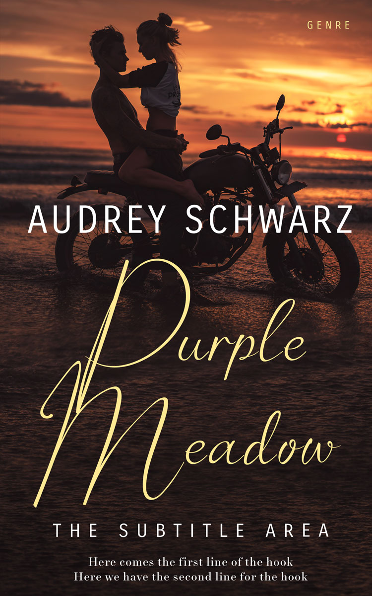 2D view of Premade Romance Book Cover - Cocoa Brown