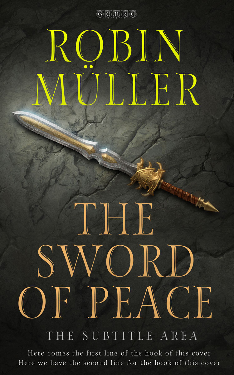 2D view of Heavy Metal #27831 - Premade Fantasy Book Cover