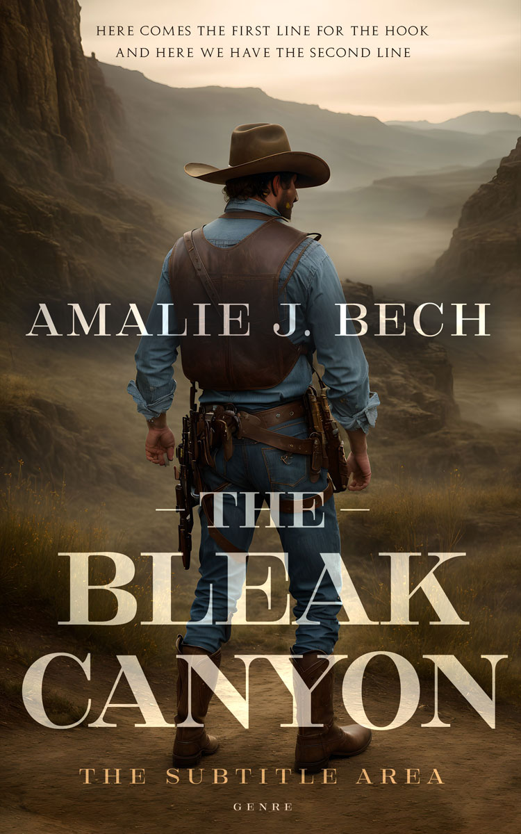 2D view of Lisbon Brown #27862 - Premade Action & Adventure Book Cover