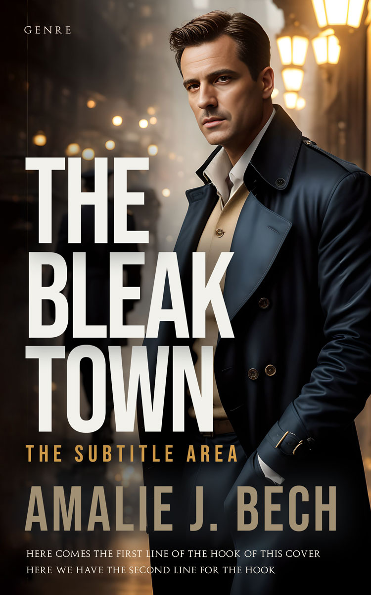 2D view of Soft Amber #27877 - Premade Mystery & Thriller & Suspense Book Cover