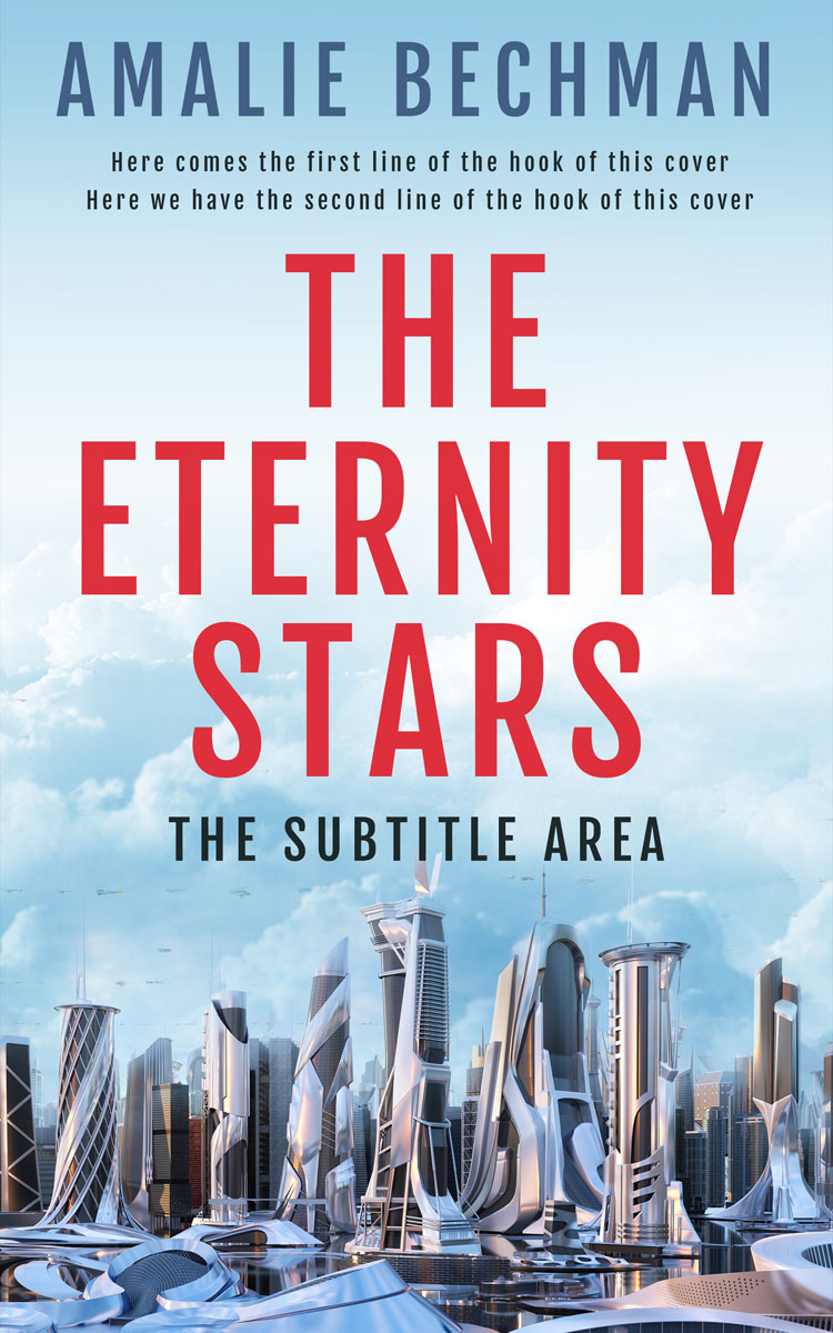 2D view of Jagged Ice #27912 - Premade Science Fiction Book Cover