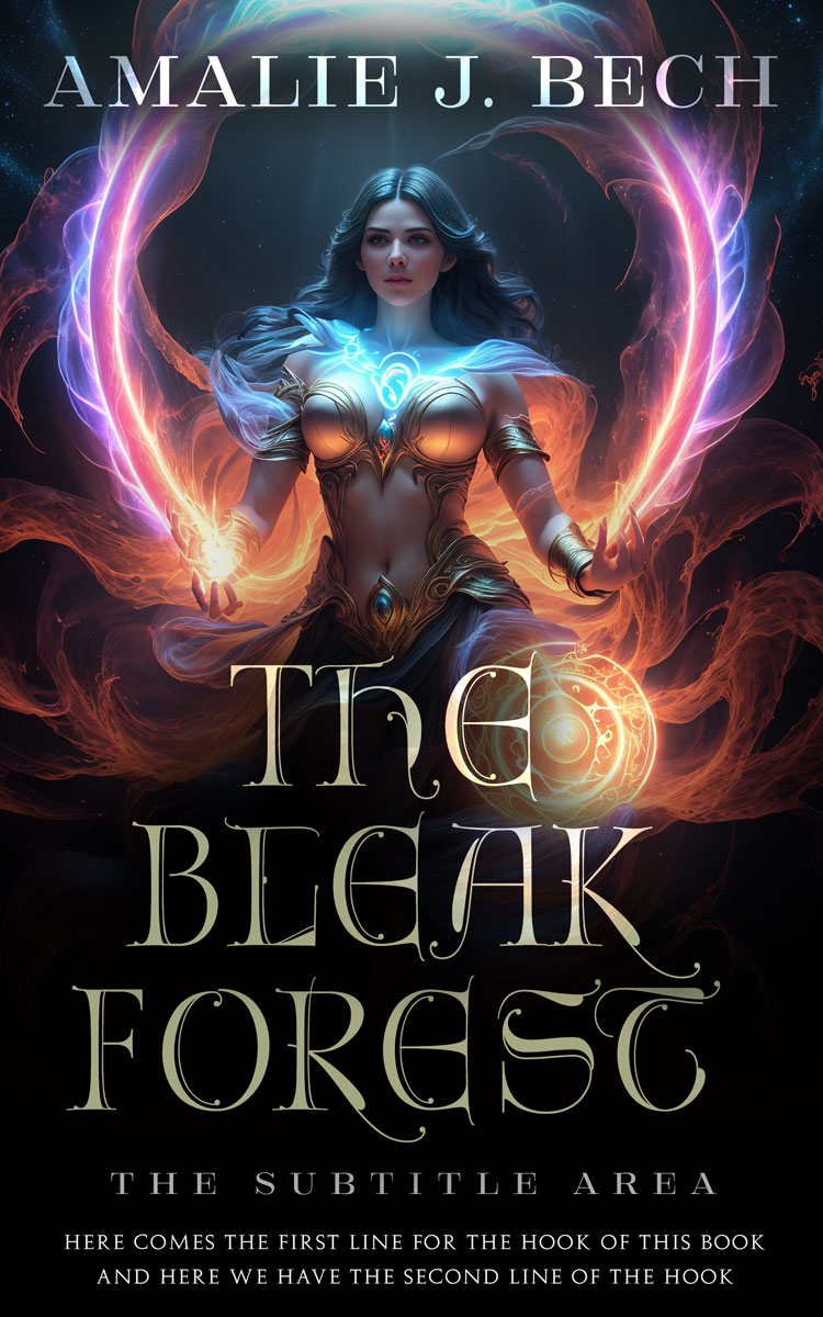 2D view of Oriental Pink #27930 - Premade Fantasy Book Cover