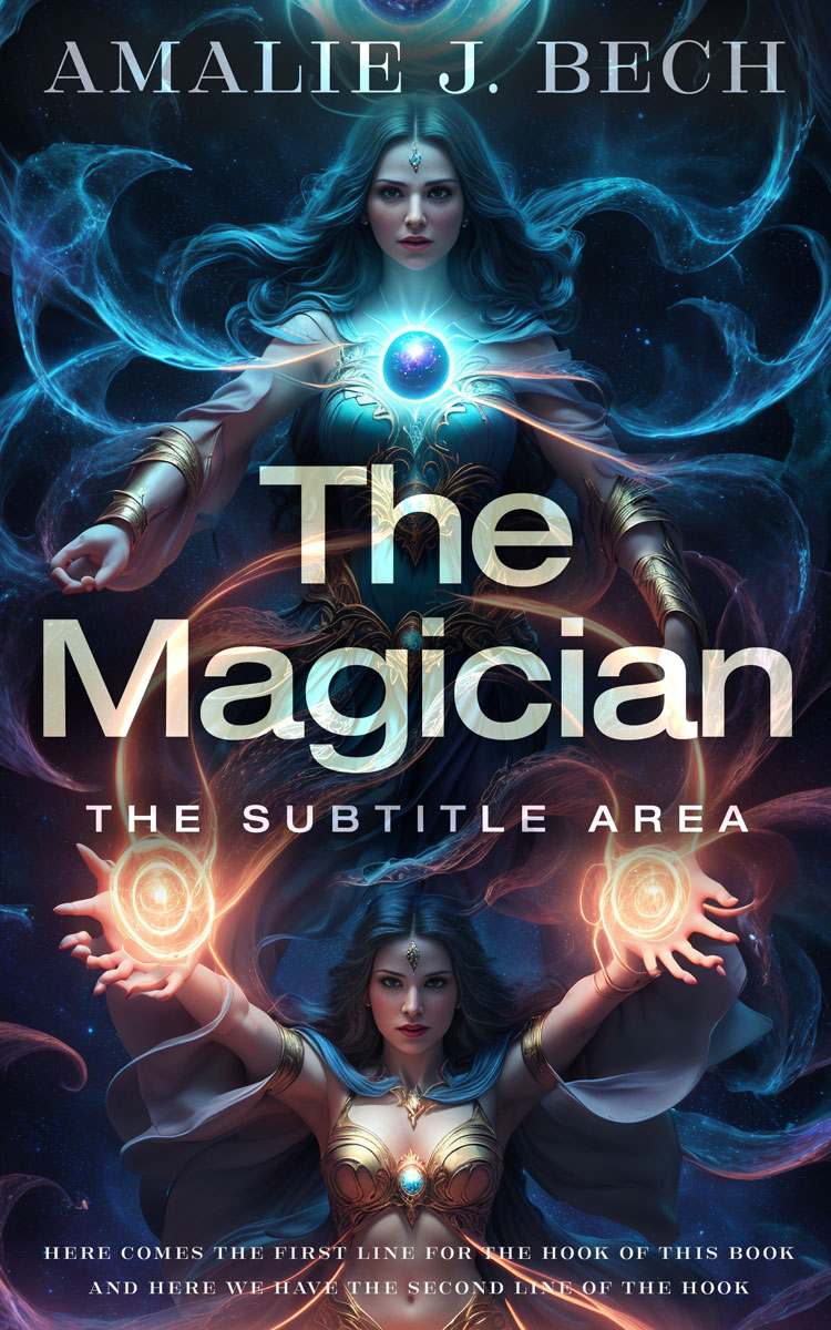 2D view of Ebony Clay #27934 - Premade Fantasy Book Cover