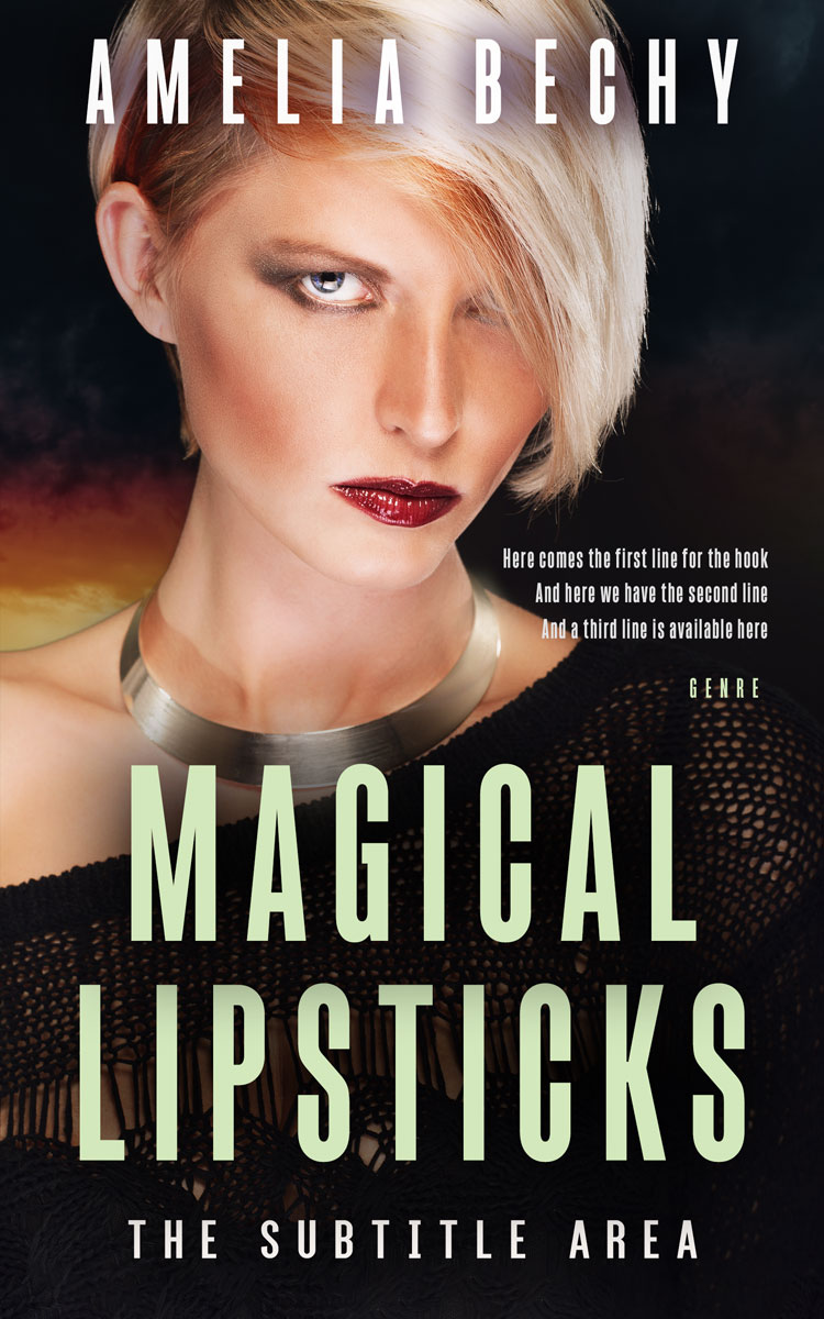 2D view of Premade Chick Lit Book Cover - Cocoa Brown