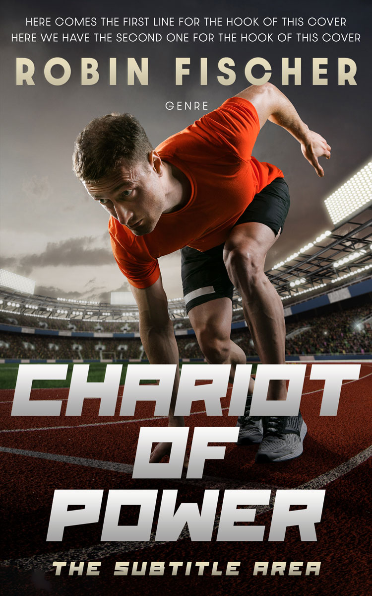 2D view of Cocoa Brown #27964 - Premade Action & Adventure Book Cover